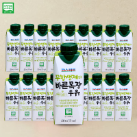 파스퇴르 무항생제인증 바른목장 우유 250mlx18개/상온보관