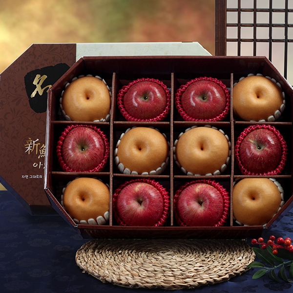 [설특선] 명품과일 실속 사과,배 선물세트 5kg/사과(6과),신고배(6과)