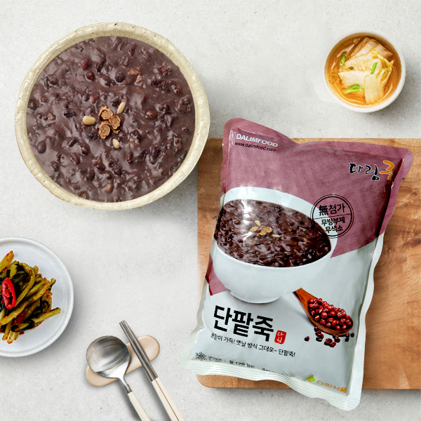 [다림푸드] 통팥이 가득 단팥죽 500gx3팩