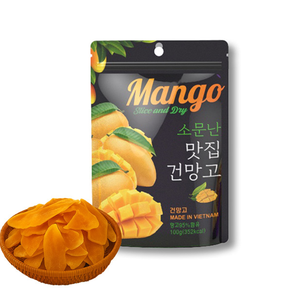 [망고팜] 쫀득 달콤한 골드망고 말랭이 35gx5봉